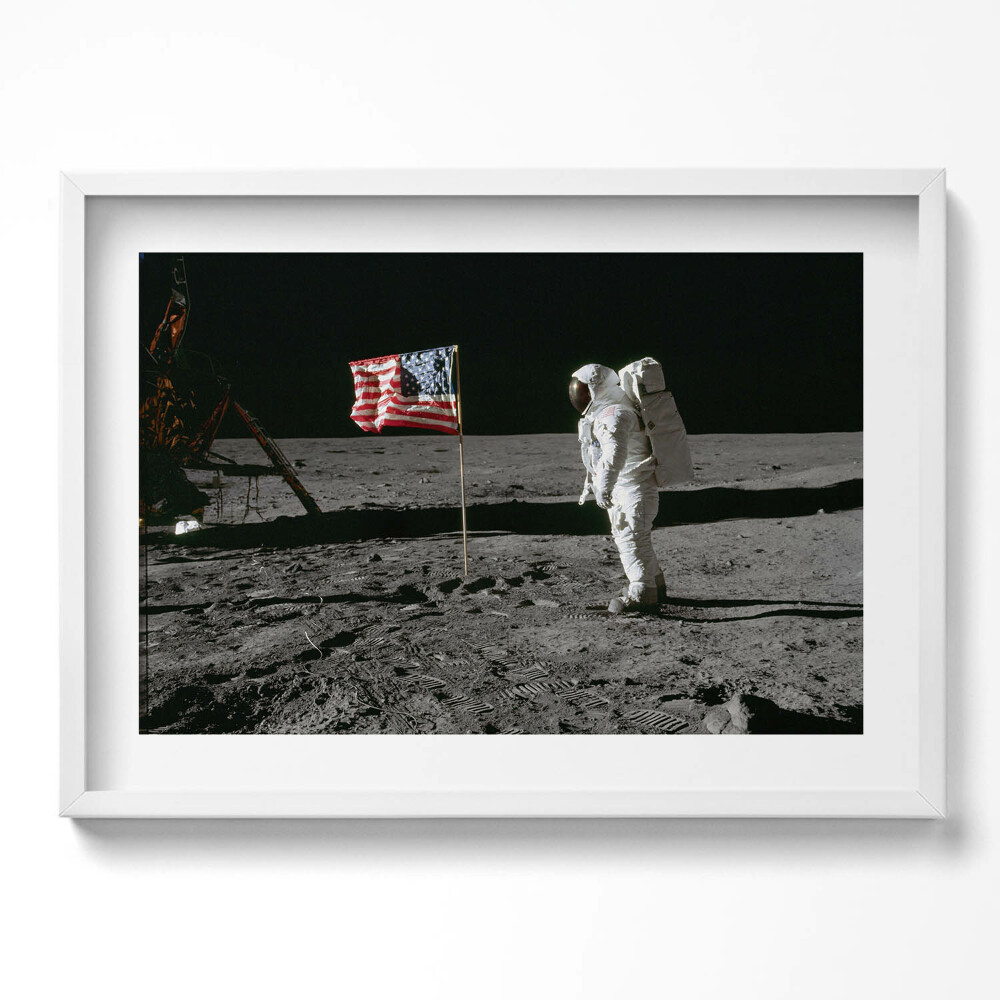 Obraz v rámu moderní Přistání na Měsíci - foto NASA