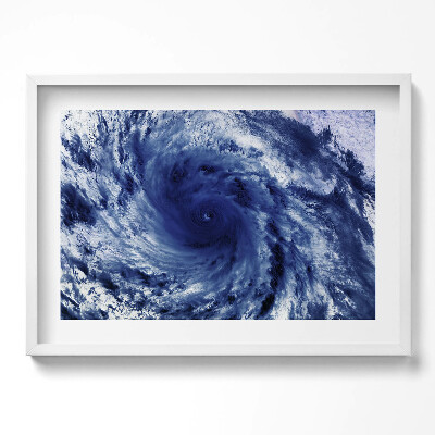 Obraz v rámu moderní Foto NASA - cloudový vír z vesmíru
