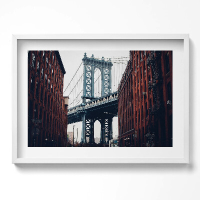 Obraz v rámu moderní Architektura města mostu
