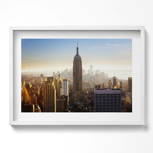 Obraz v rámu moderní Mrakodrapy v New Yorku USA