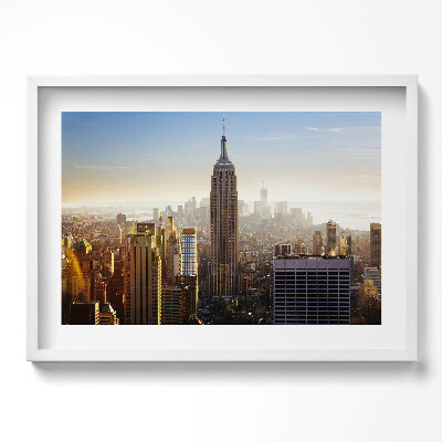 Obraz v rámu moderní Mrakodrapy v New Yorku USA
