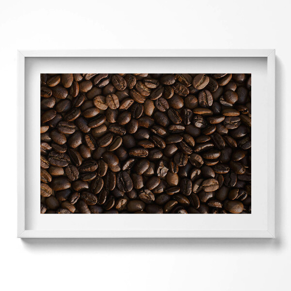 Obraz v rámu moderní Kávová zrna Arabica