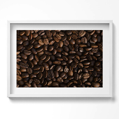 Obraz v rámu moderní Kávová zrna Arabica