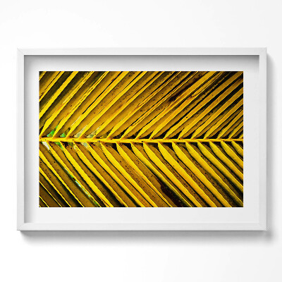 Obraz v rámu moderní Zlaté listy rostliny