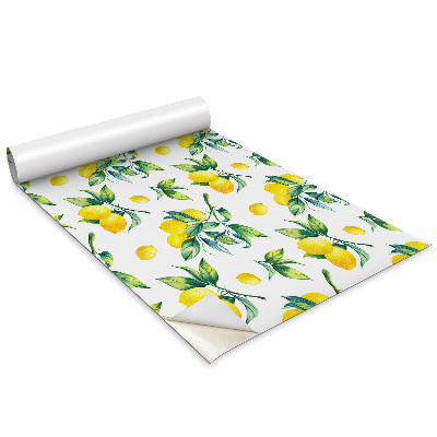 Samolepící fólie na nábytek Větvičky listů a citronů