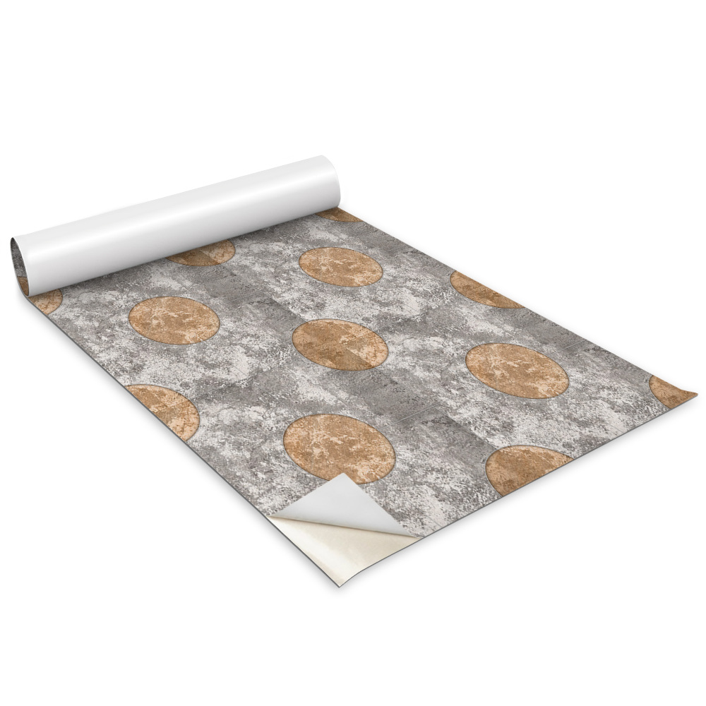 Samolepící fólie na nábytek Kruhy na betonových dlaždicích