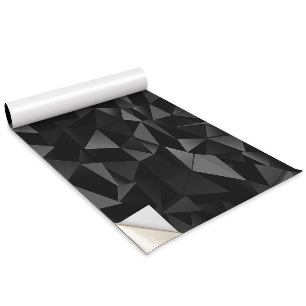 Samolepící tapeta na nábytek Tmavé trojúhelníky 3D efekt