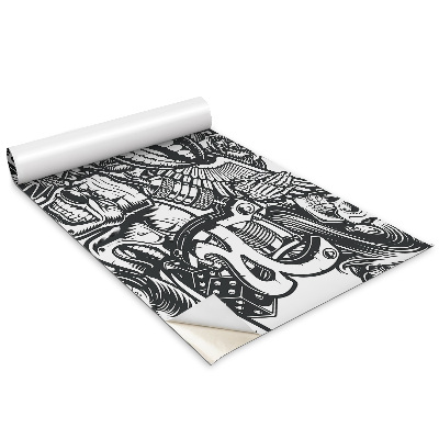 Samolepící tapeta na nábytek Lebky a klauni