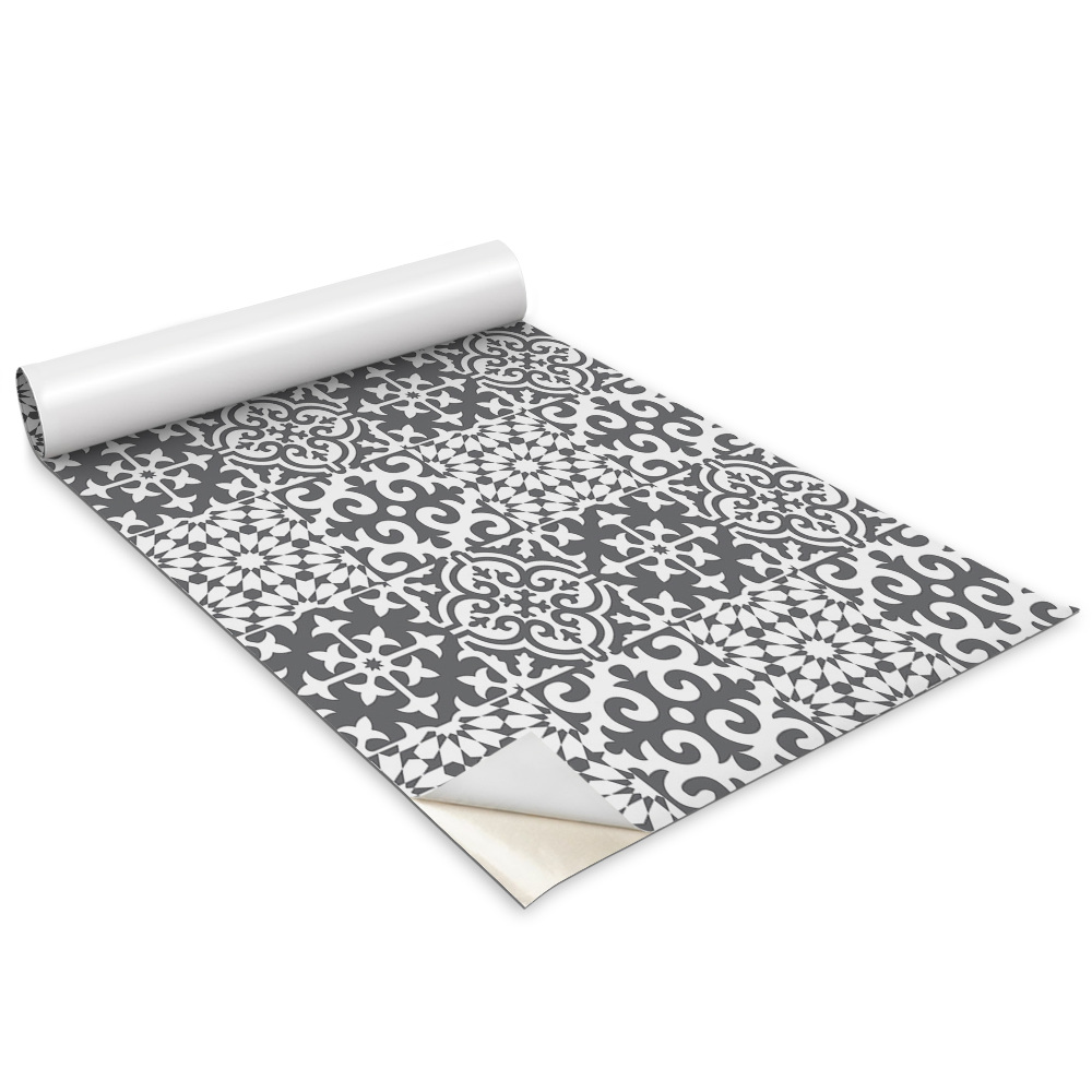 Samolepící fólie na nábytek Šedé dlaždice s portugalským motivem