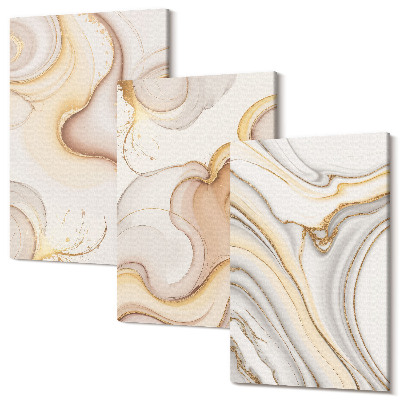 Sada obrazů triptych Lineární abstraktní motivy stylová dekorace