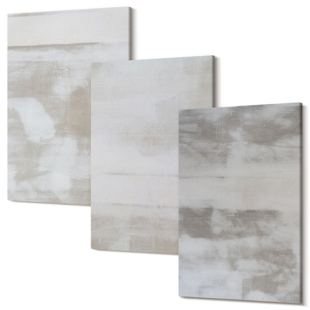 Sada 3 obrazů Opotřebované textury moderní průmyslový styl