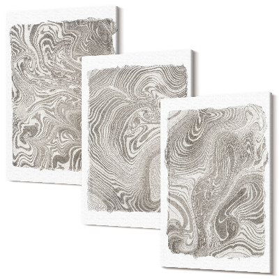 Sada 3 obrazů Moderní tvary abstraktní malba