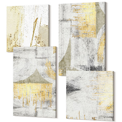 Sada 4 obrazů Abstraktní minimalistické módní obrazové vzory
