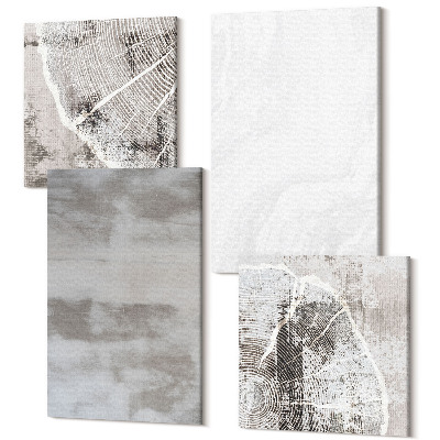 Sada 4 obrazů Abstraktní tvary a struktury moderního stylu