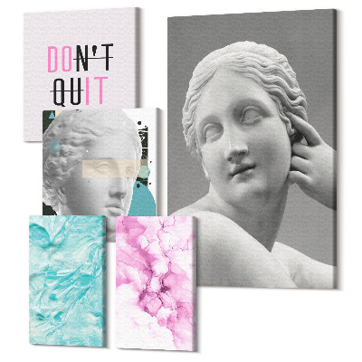 Sada 5 obrazů Stylové dekorace s klasickou i moderní inspirací