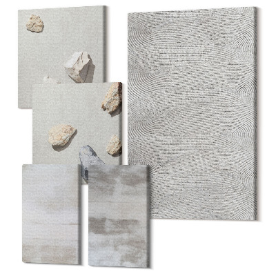 Sada 5 obrazů Moderní texturní struktury v minimalistickém stylu