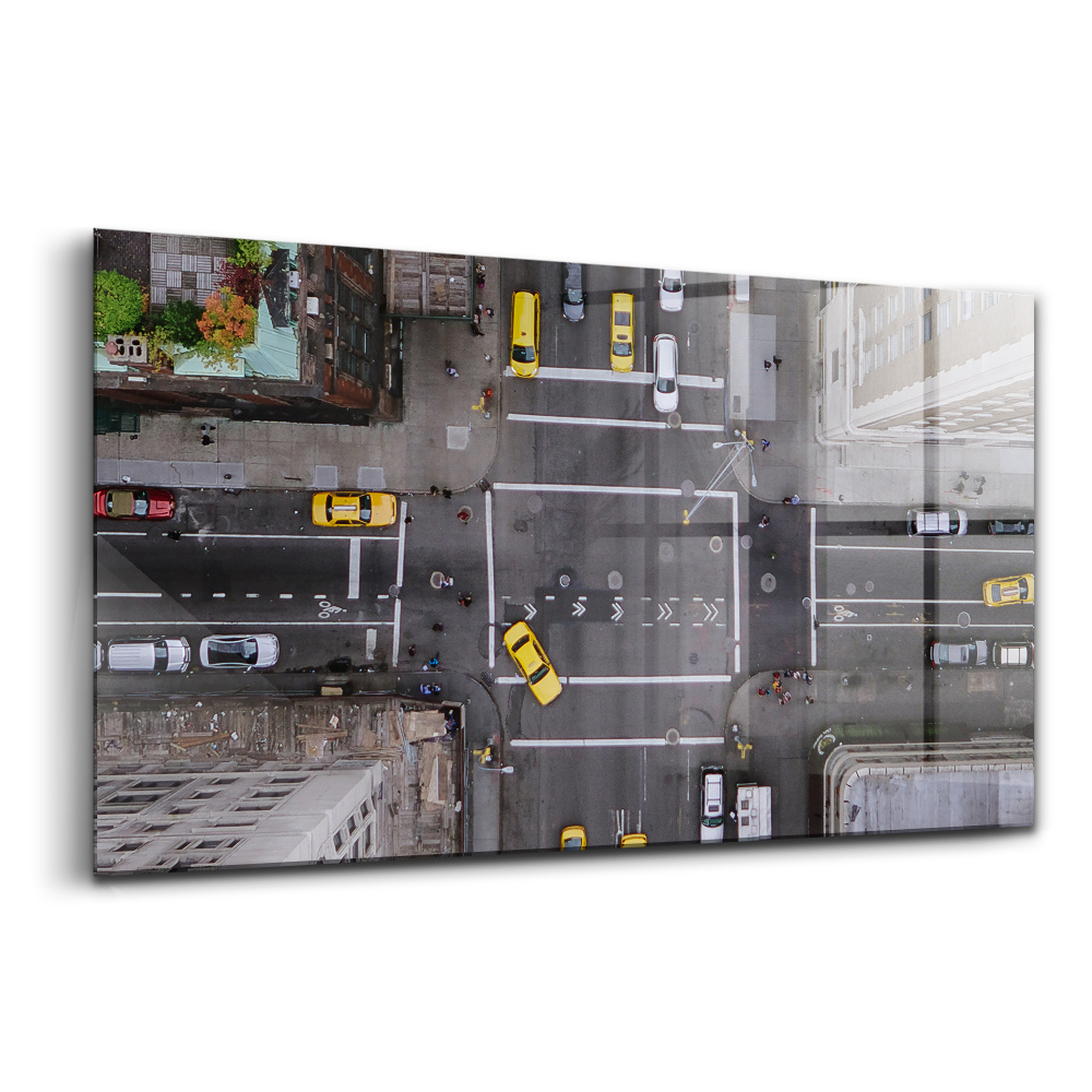 Skleněný obraz na stěnu Srdce Manhattanu 5th Avenue NYC