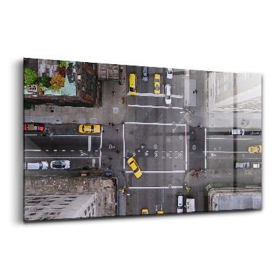 Skleněný obraz na stěnu Srdce Manhattanu 5th Avenue NYC