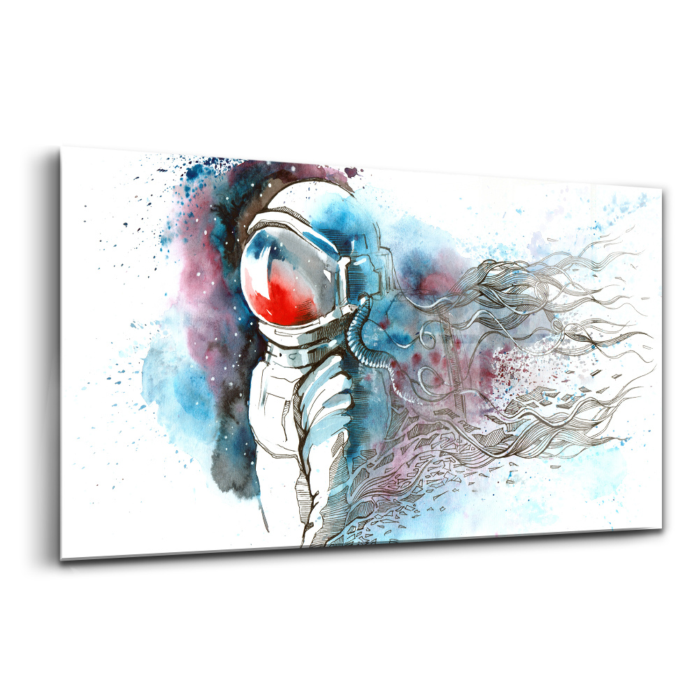 Skleněný obraz na stěnu Abstraktní astronaut