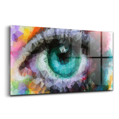 Obraz ze skla Krásné barevné lidské oko