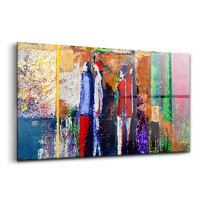 Skleněný obraz Lidé malířské umění