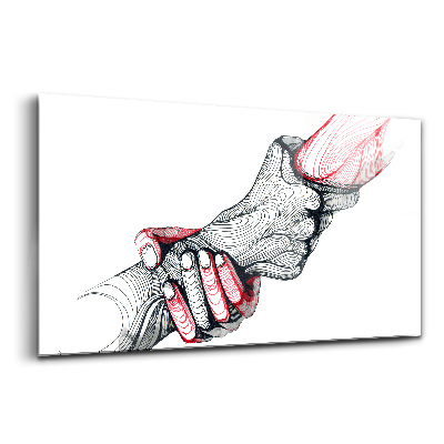 Obraz ze skla Držení rukou