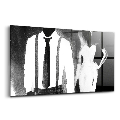 Obraz ze skla Muž a žena akvarel