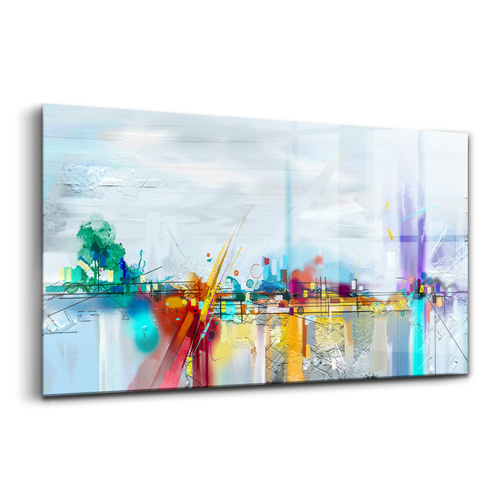 Skleněný obraz na zeď Abstraktní most