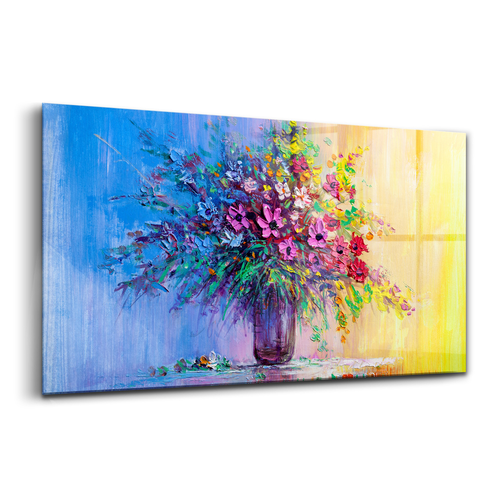 Obraz na skle Květiny ve váze