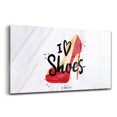 Obraz na skle Červený špendlík