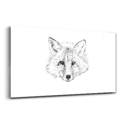 Obraz ze skla Vektorová hlava lišky