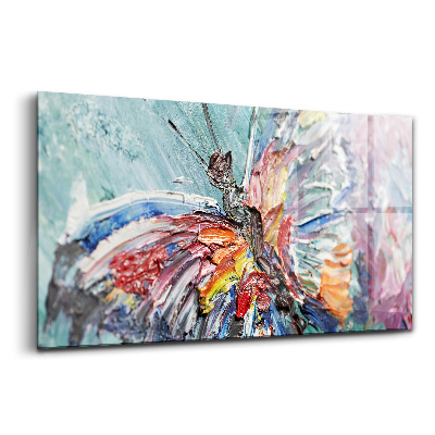 Skleněný obraz na stěnu Detail olejomalby