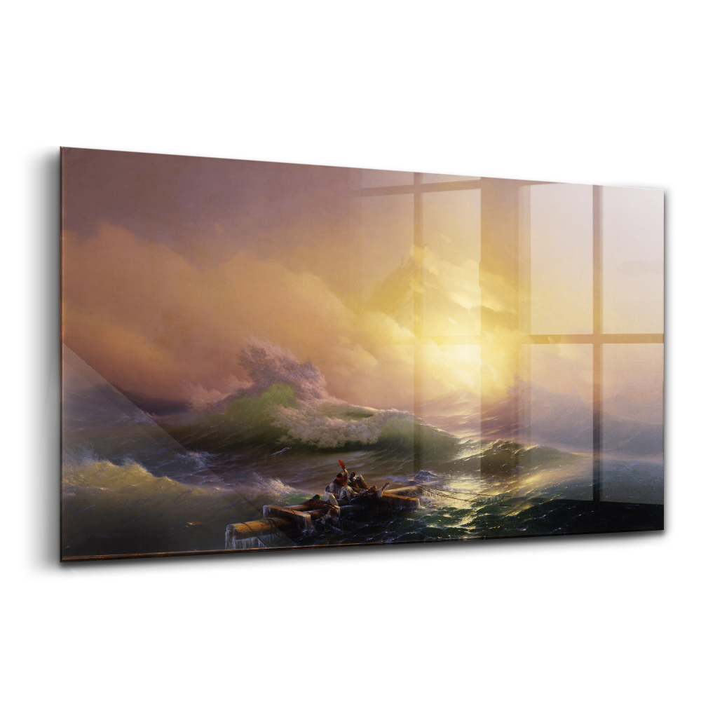 Obraz ze skla Devátá vlna mořské krajiny