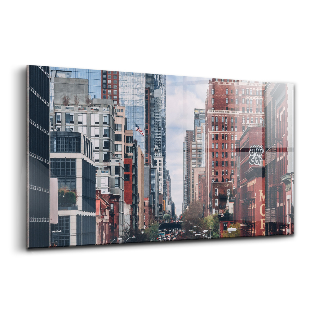 Skleněný obraz na zeď Ulice New Yorku