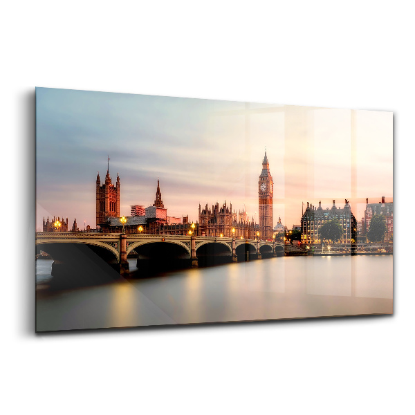 Obraz na skle Big ben panorama Londýna