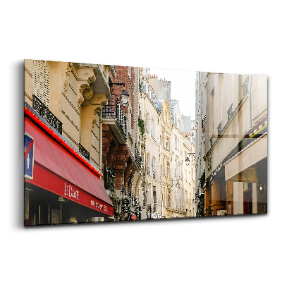 Skleněný obraz na zeď Francouzská ulička historické město