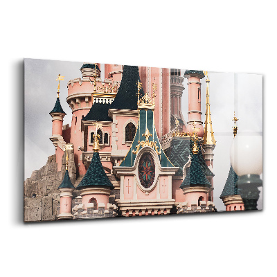 Obraz na skle Zámek Disneyland v Paříži