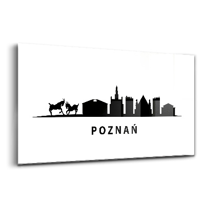 Skleněný obraz Panoramatická grafika Poznaně