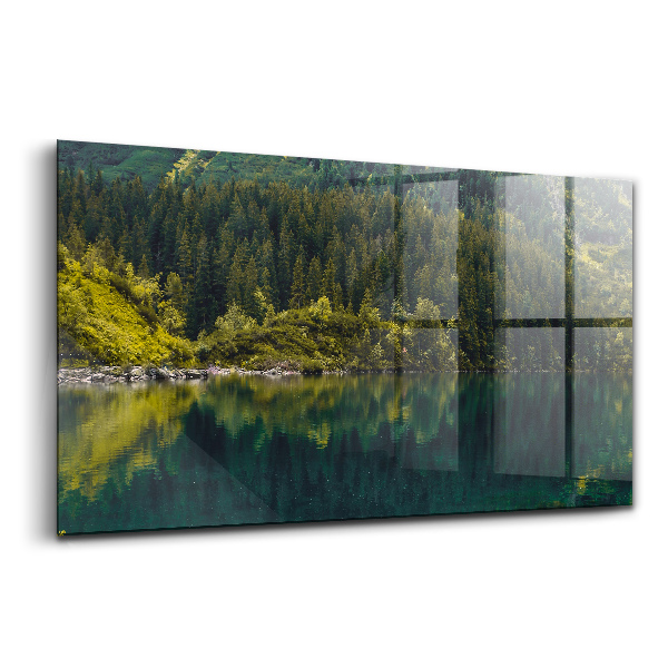 Skleněný obraz na zeď Morskie oko w tatrach krajina