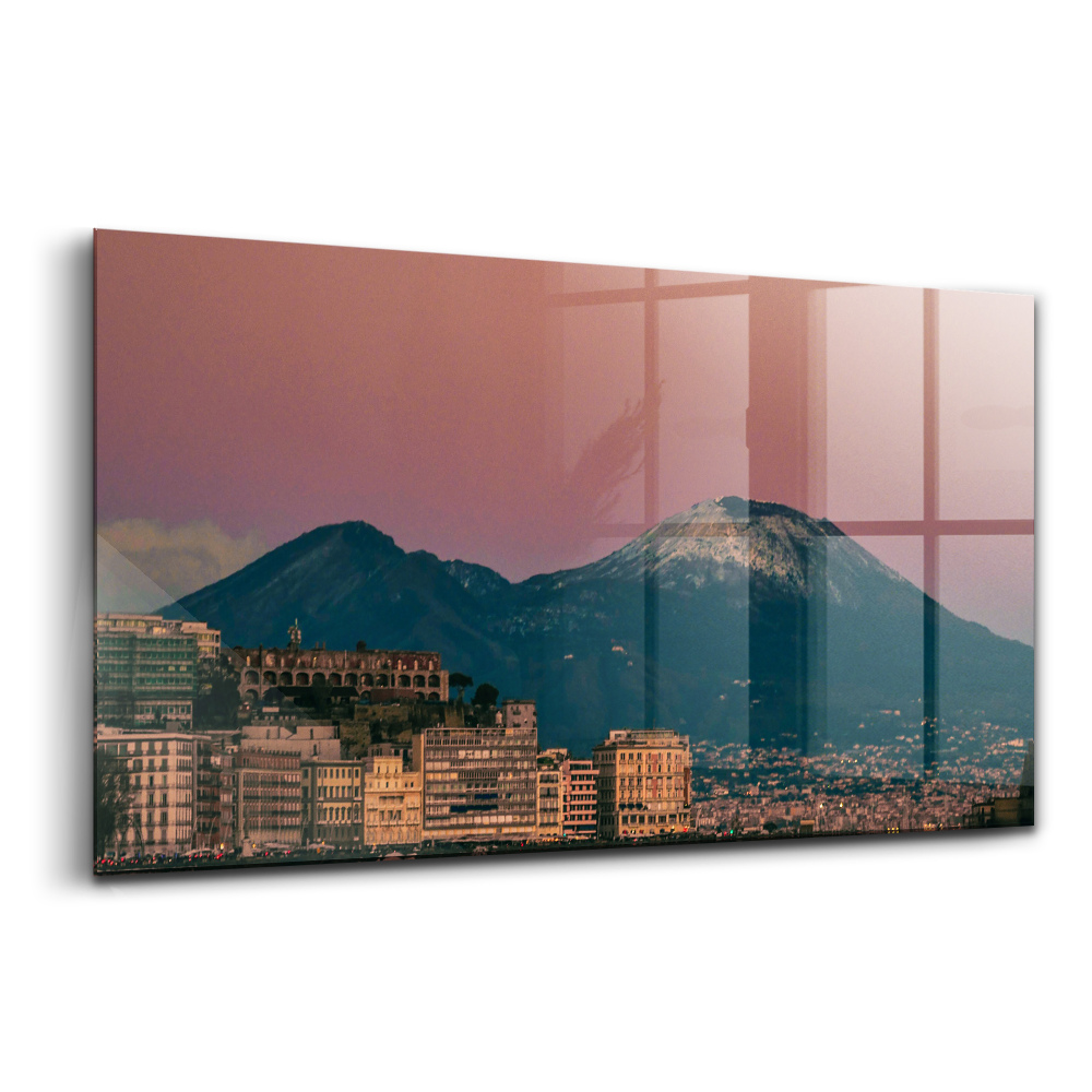 Obraz na skle Sopka v Neapoli