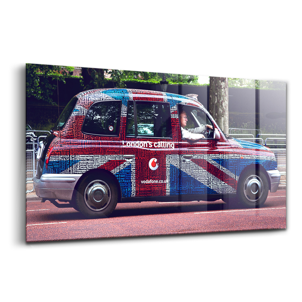 Obraz ze skla Britské auto