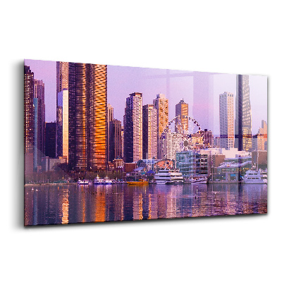 Skleněný obraz na stěnu Pohled na mrakodrapy USA