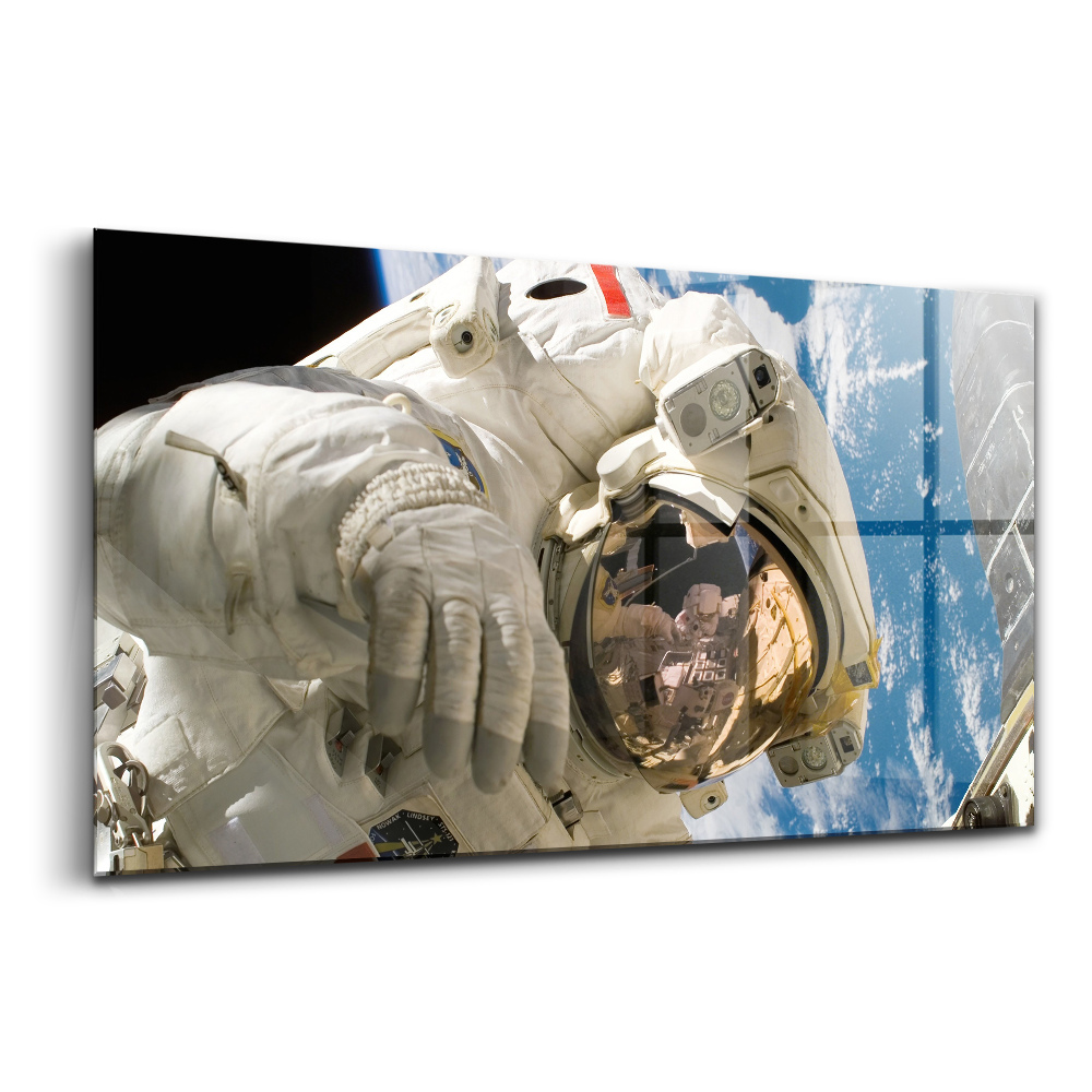 Skleněný obraz na stěnu Americký astronaut