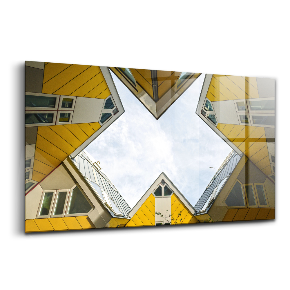 Obraz ze skla Domy v Rotterdamu