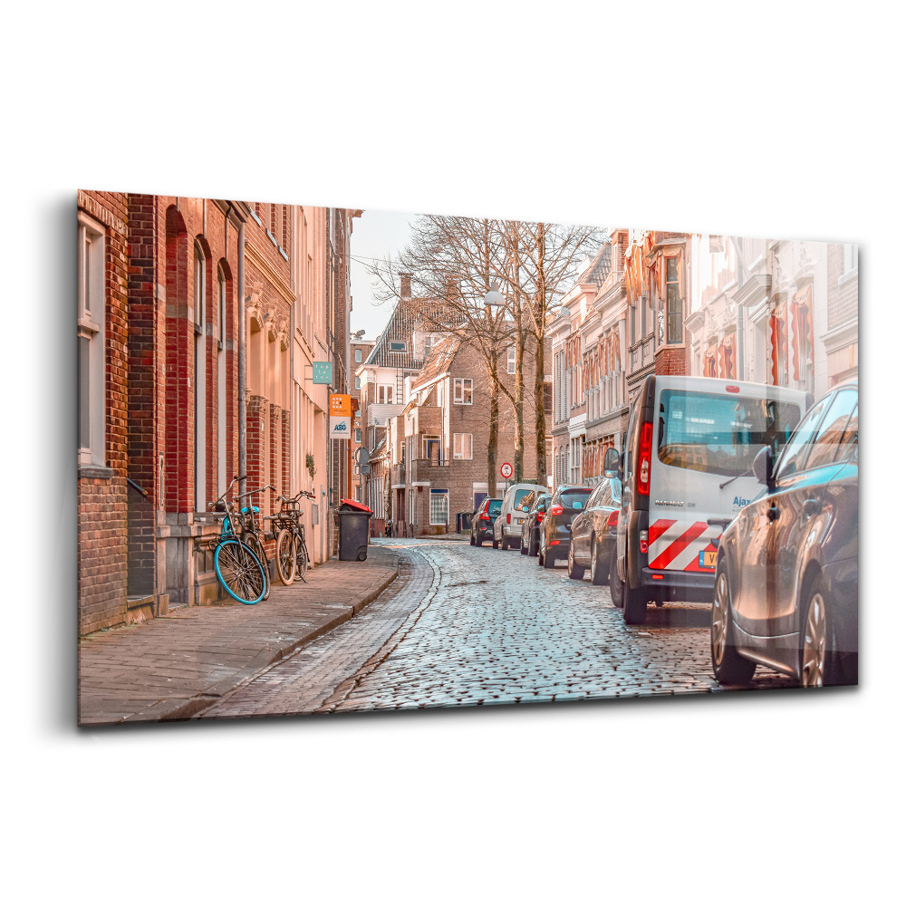 Obraz na skle Ulice ve městě