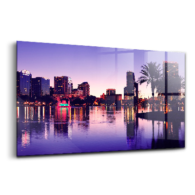 Obraz ze skla Panorama města Orlando