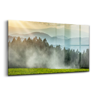 Skleněný obraz Horská krajina beskydy polsko