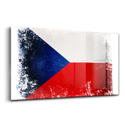 Skleněný obraz Vlajka České republiky