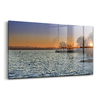 Skleněný obraz Bodamské jezero v Německu