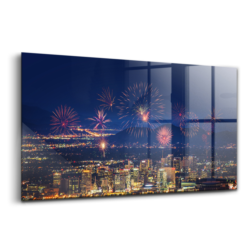 Obraz ze skla Město Phoenix v noci